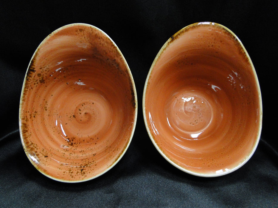 Steelite Craft, England: NEW Terracotta Freestyle Bowl (s), 7" x 2 1/4"