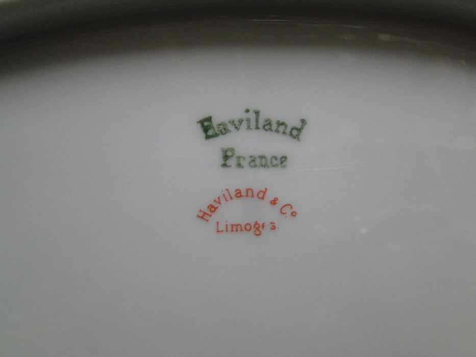 Haviland (Limoges) Schleiger 57, Blue Scrolls: Oval Serving Platter, 12 1/4"