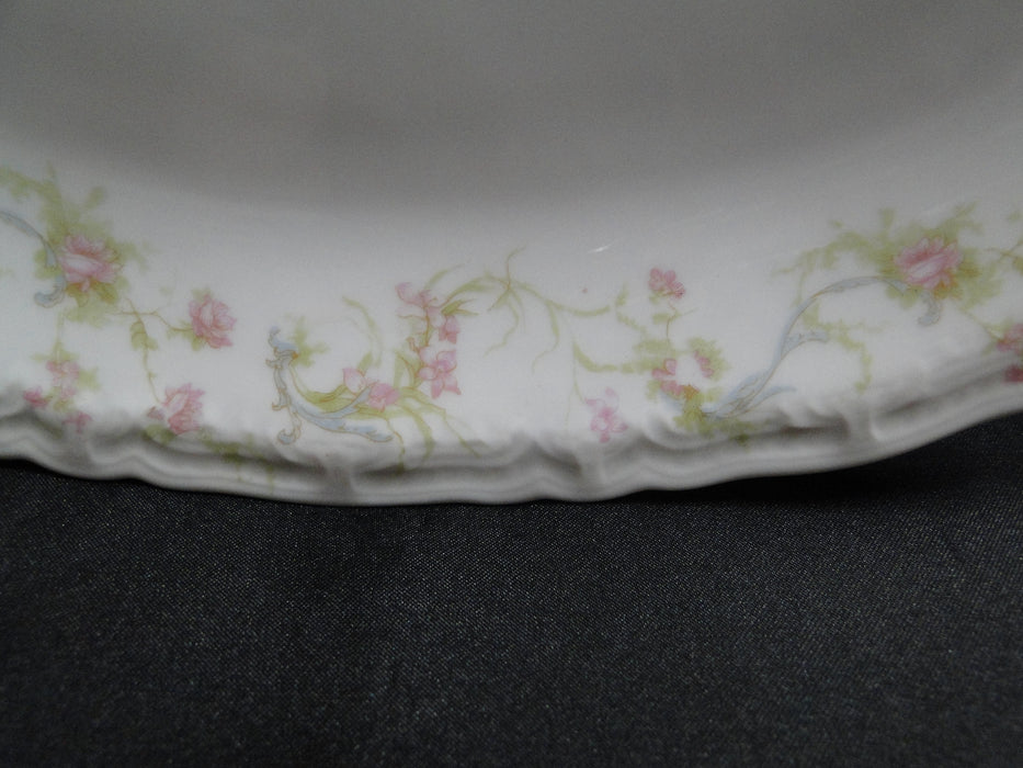 Haviland (Limoges) Schleiger 57, Blue Scrolls: Oval Serving Platter, 12 1/4"