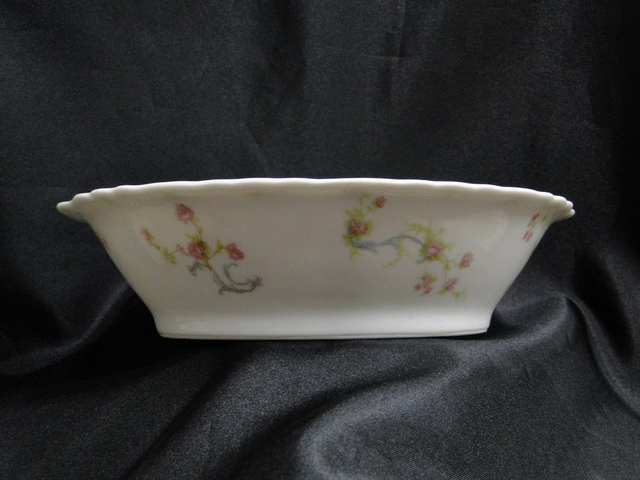 Haviland (Limoges) Schleiger 57, Blue Scrolls: Oval Serving Bowl, 10" x 7 7/8"