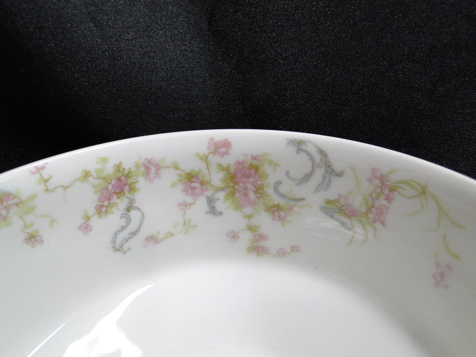 Haviland (Limoges) Schleiger 57, Blue Scrolls: Cranberry Bowl, 5 5/8" x 2 1/2"