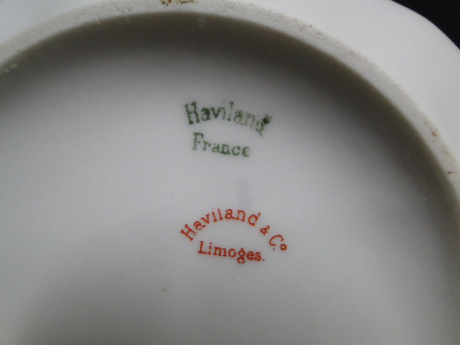 Haviland (Limoges) Schleiger 57, Blue Scrolls: Cranberry Bowl, 5 5/8" x 2 1/2"