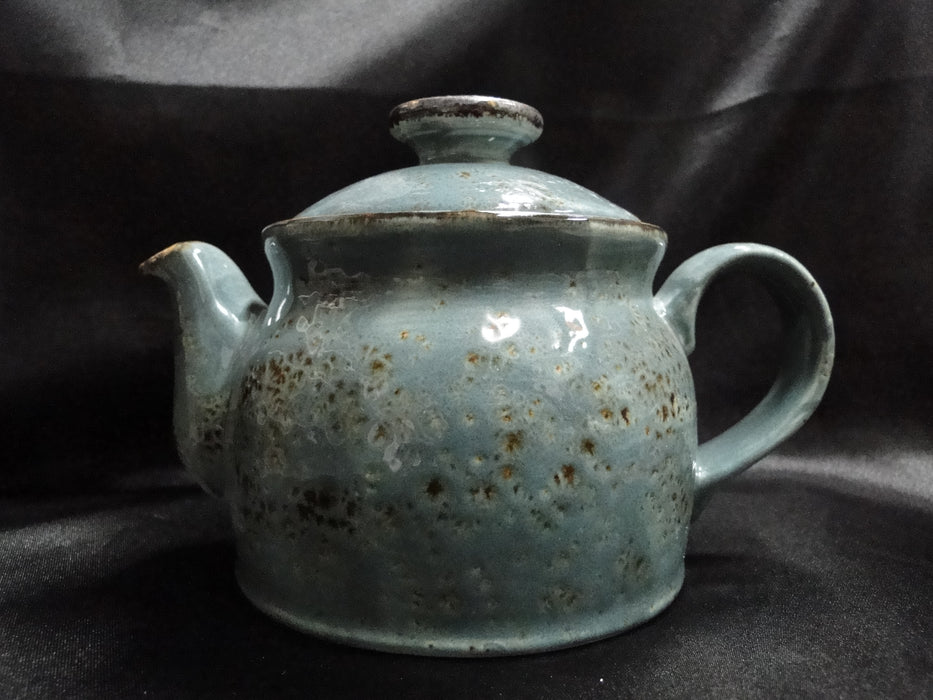 Steelite Craft, England: NEW Blue Teapot Club w/ Lid, 4 1/2", 15 oz
