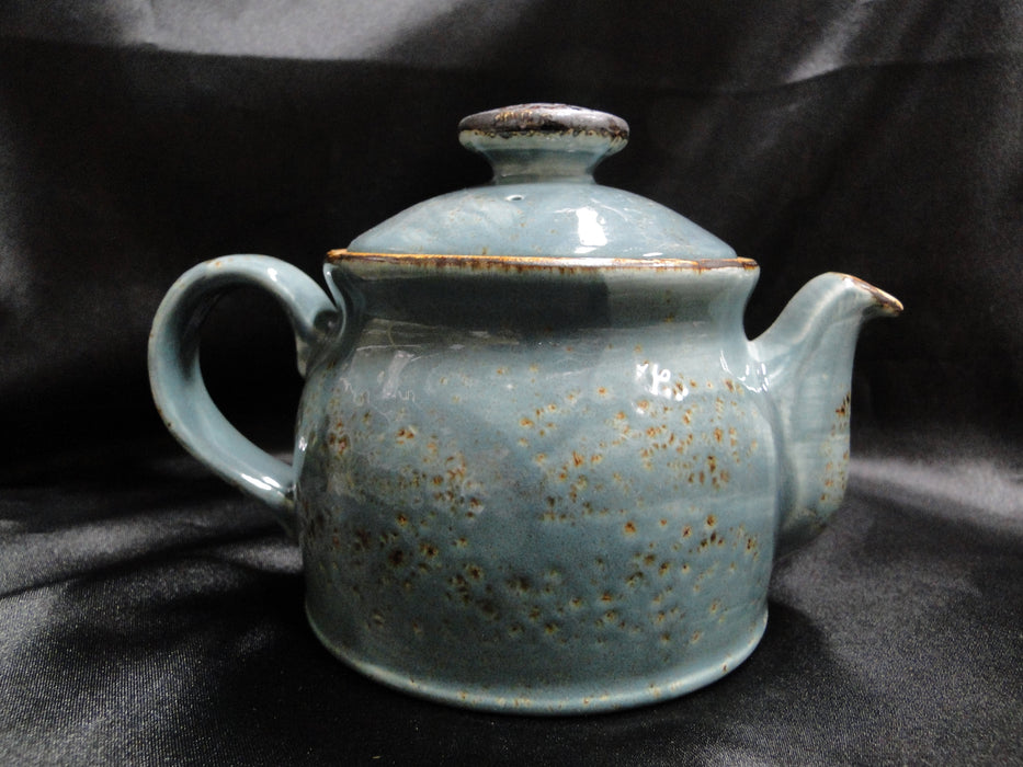 Steelite Craft, England: NEW Blue Teapot Club w/ Lid, 4 1/2", 15 oz