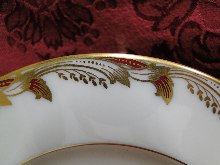 Lenox Essex Maroon, Red & Gold Design: Dinner Plate (s), 10 1/2"