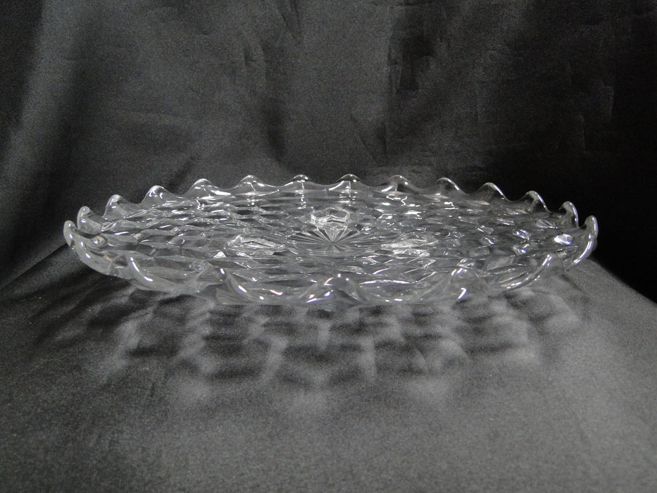 Fostoria American Clear: Footed Cake Plate, 11 7/8" x 1 5/8", As Is