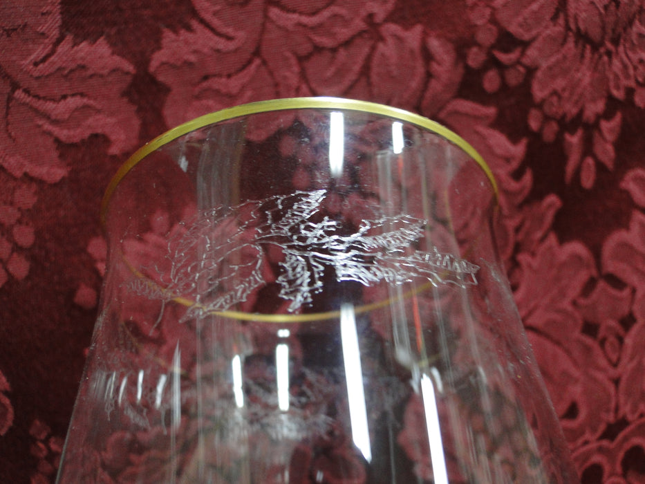 Lenox Holiday Crystal, Gold Trim (Older): Iced Tea, 6 1/4" Tall