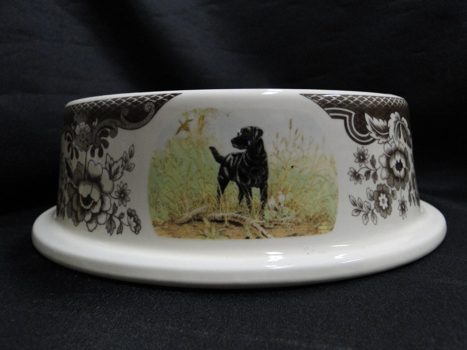 Spode Woodland Hunting Dogs: Dog / Pet Bowl, 7 3/4" x 2 1/2", Box, Flaw