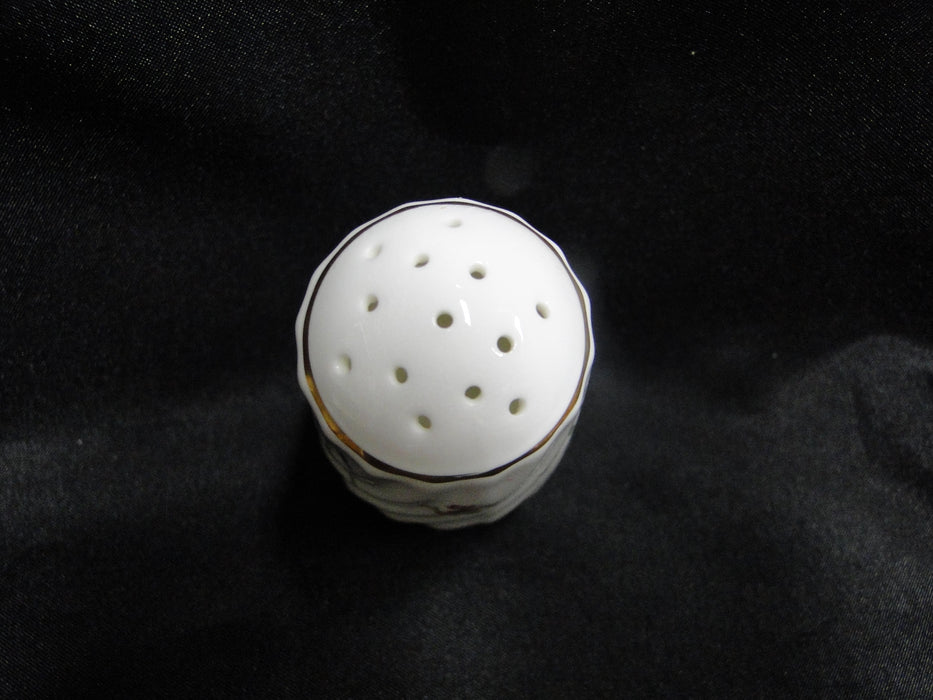 Minton Marlow, Florals on White: Salt OR Pepper Shaker, 3" Tall, 13 Holes