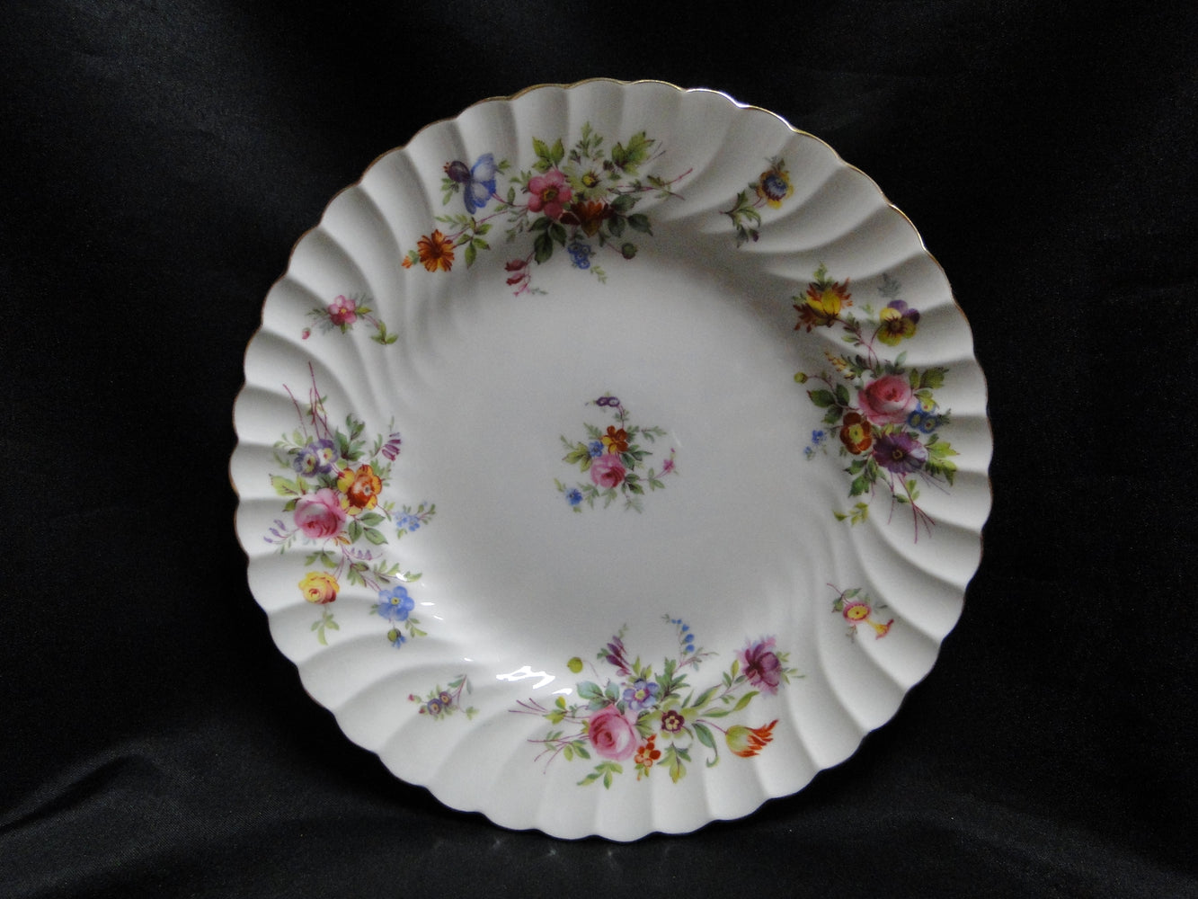 Minton Marlow, Florals on White: Salad Plate, 8", As Is