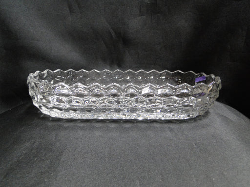 Fostoria American Clear: Celery Dish, 10" x 4 3/4" x 2", As Is