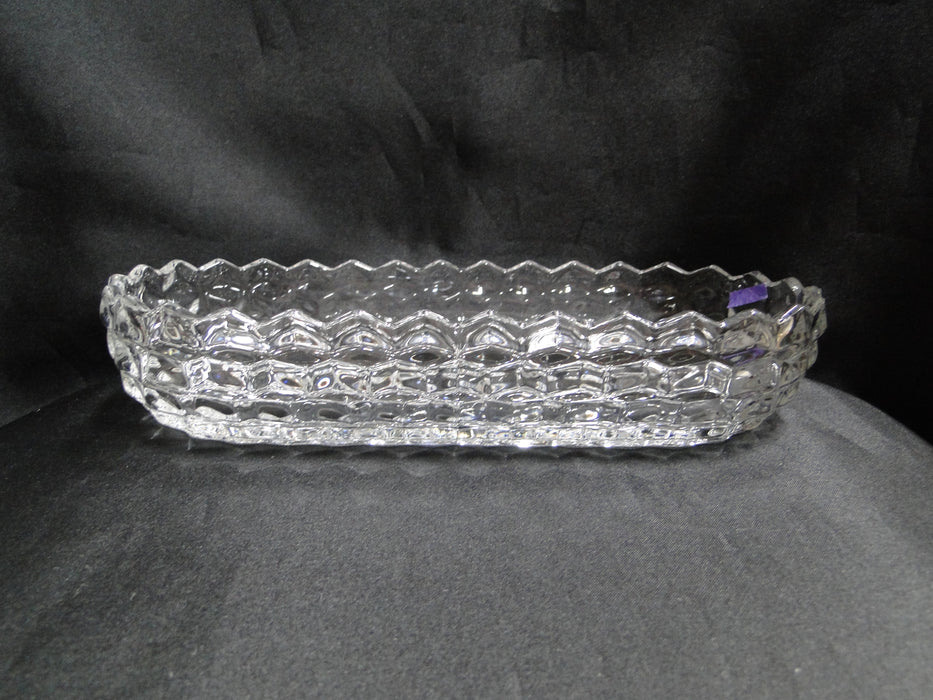Fostoria American Clear: Celery Dish, 10" x 4 3/4" x 2", As Is