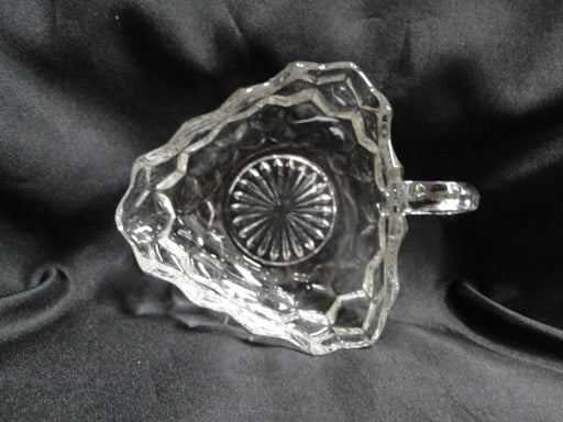 Fostoria American Clear: Triangular Nappy / Bowl w/ Handle, 6" x  2" Tall