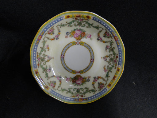 Haviland H591, Floral Swags, Yellow, Green Blue: Fruit Bowl, 5", As Is