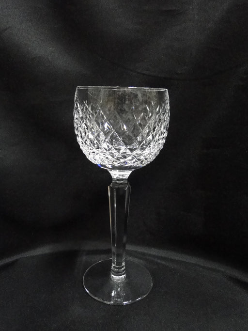 Waterford Crystal Alana, Cut Cross Hatch: Wine Hock (s), 7 1/4" Tall