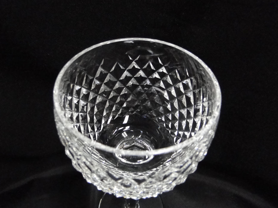 Waterford Crystal Alana, Cut Cross Hatch: Wine Hock (s), 7 1/4" Tall