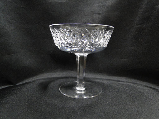 Waterford Crystal Alana, Cut Cross Hatch: Champagne / Sherbet (s), 4 1/8" Tall