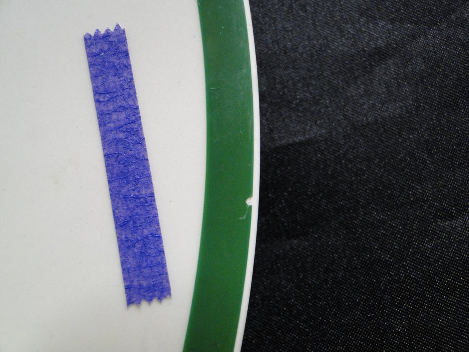 Spode Christmas Tree, Green Trim, England: Dinner Plate, 10 3/8"-10 7/8" As Is
