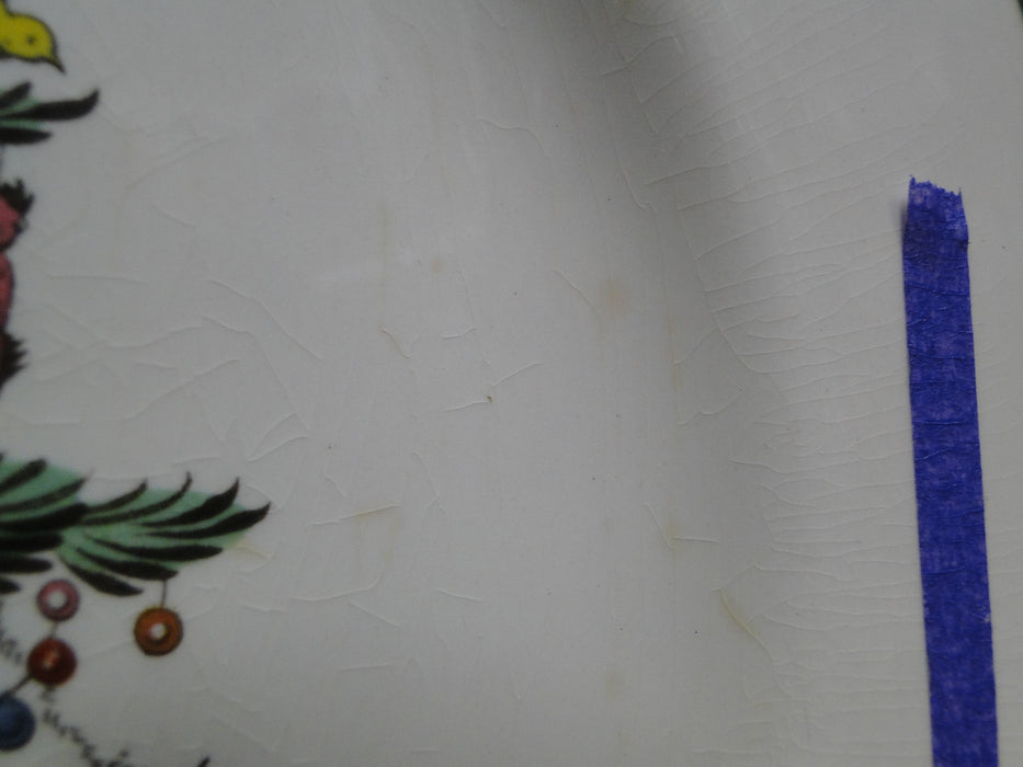 Spode Christmas Tree, Green Trim, England: Dinner Plate, 10 3/8"-10 7/8" As Is