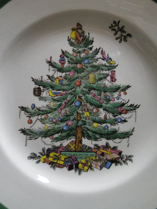 Spode Christmas Tree, Green Trim, England: Salad Plate (s), 7 3/4", As Is