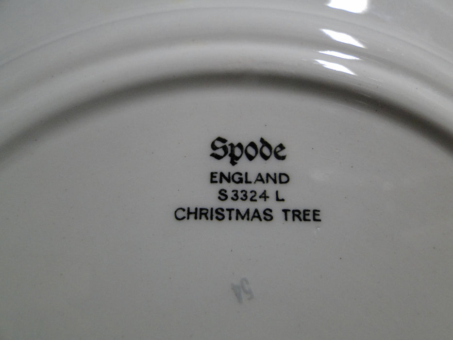 Spode Christmas Tree, Green Trim, England: Salad Plate (s), 7 3/4", As Is
