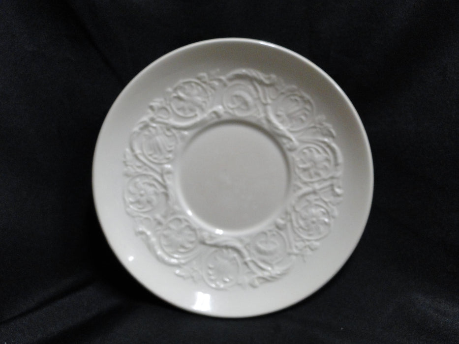 Wedgwood Patrician, Embossed Flowers & Scrolls: Cream Soup & Saucer, As Is