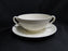 Wedgwood Patrician, Embossed Flowers & Scrolls: Cream Soup & Saucer, As Is