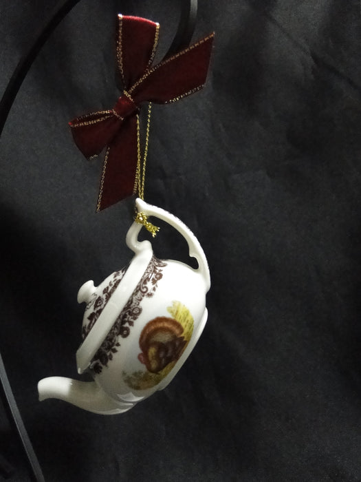 Spode Woodland: NEW Tea Set Mini Ornaments, Teapot, Creamer, Cup, Box