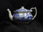 Spode Italian, Blue Scene, England: NEW Teapot & Lid, 5 1/2" Tall, Box