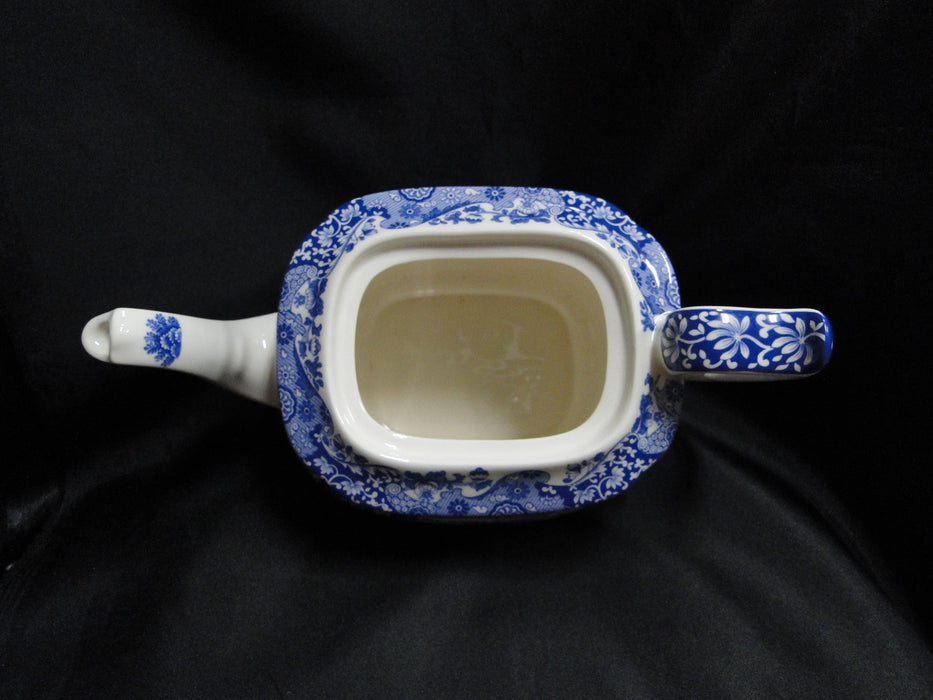 Spode Italian, Blue Scene, England: NEW Teapot & Lid, 5 1/2" Tall, Box