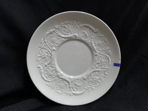 Wedgwood Patrician, Embossed Flowers & Scrolls: Cream Soup Saucer Only, As Is