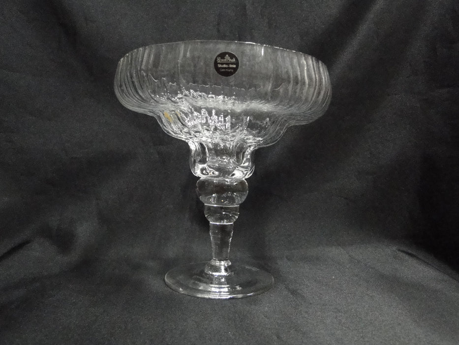 Rosenthal Structure, Ribbed Bowl, Stacked Stem: Compote, 5 5/8" x 5 7/8" Tall