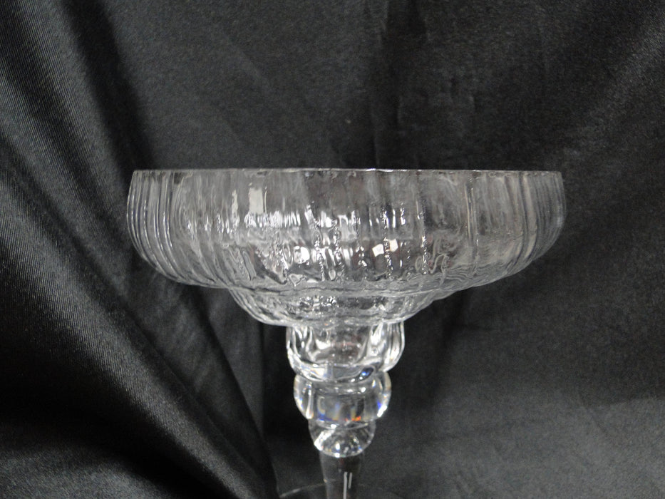 Rosenthal Structure, Ribbed Bowl, Stacked Stem: Compote, 5 5/8" x 5 7/8" Tall