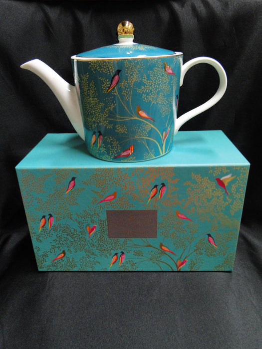 Portmeirion Sara Miller London Chelsea: NEW Teapot & Lid, 6 3/8”, Box