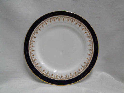 Aynsley Leighton Smooth, Cobalt & Gold Bands: Bread Plate (s), 6 3/8"