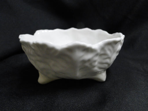 Coalport Countryware, White Embossed Leaves: Open Sugar Bowl, As Is