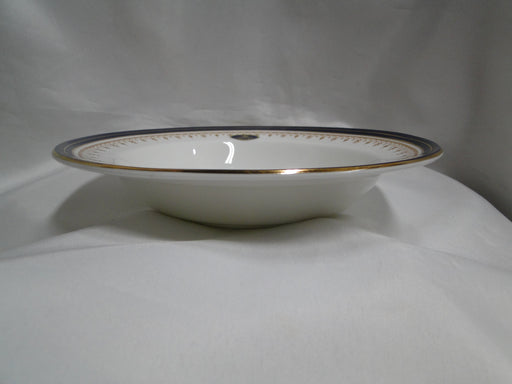 Aynsley Leighton Smooth, Cobalt & Gold Bands: Rim Soup Bowl (s), 8" x 1.5"