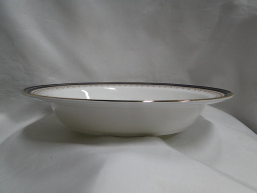 Aynsley Leighton Smooth, Cobalt & Gold Bands: Oval Serving Bowl (s), 10 3/4"