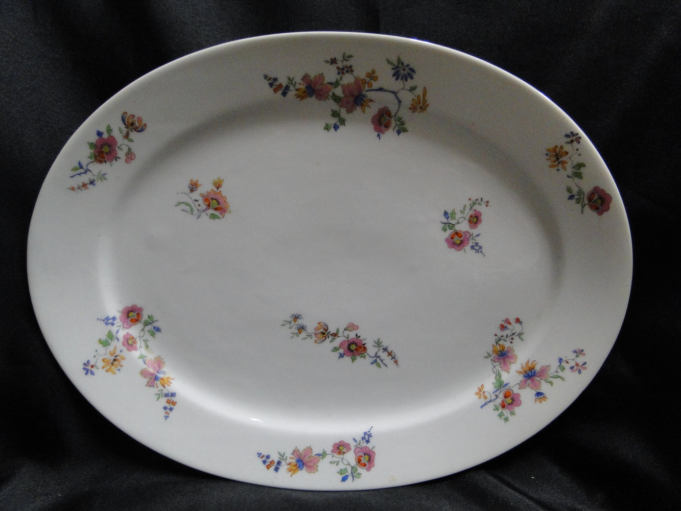 Haviland (Limoges) Head 56, Pink & Yellow, CHF 189: Platter, 13 1/4", As Is