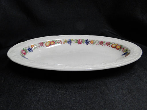Crown Ducal Florentine Garden, Fruit: Relish Dish (es), 8 1/2" x 5 3/8", As Is