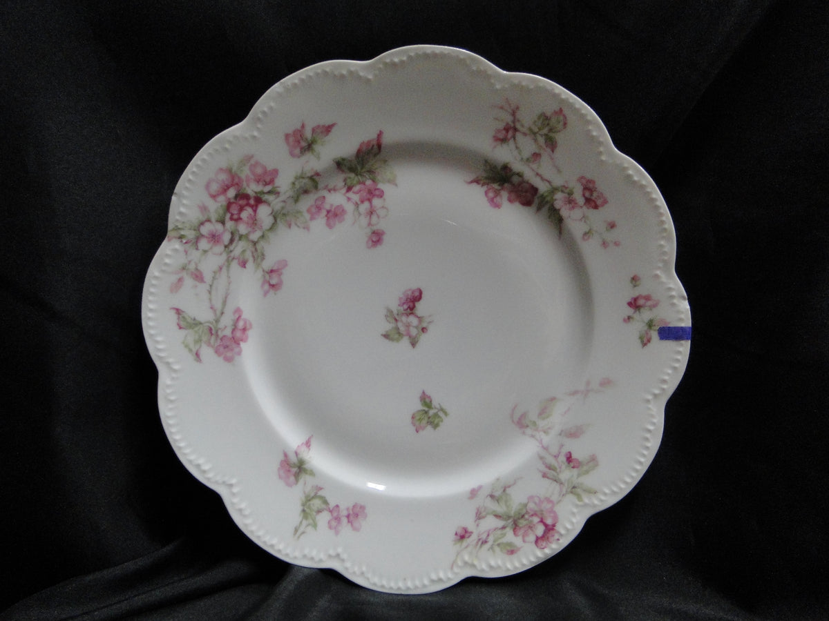 Haviland (Limoges) Schleiger 241a, Pink Flowers: Dinner Plate (s