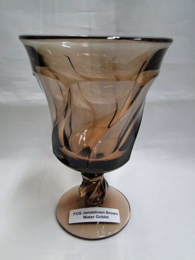 Fostoria Jamestown Brown: Water or Wine Goblet (s), 5 7/8" Tall