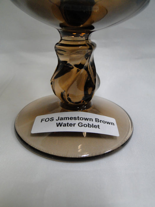 Fostoria Jamestown Brown: Water or Wine Goblet (s), 5 7/8" Tall