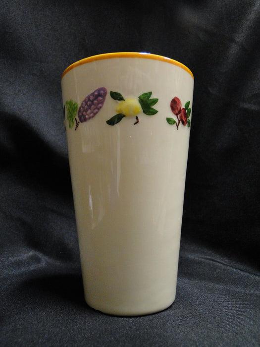 Franciscan Fruit, Small Fruit, Yellow Trim, USA: Tumbler, 5 3/8" Tall, As Is