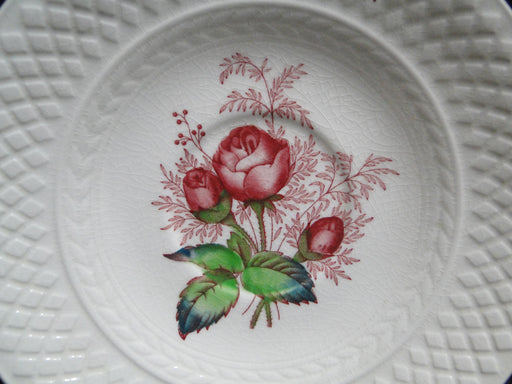 Copeland Spode's Mansard Lady Anne, Pink Roses: 6" Saucer Only, No Cup, Crazing