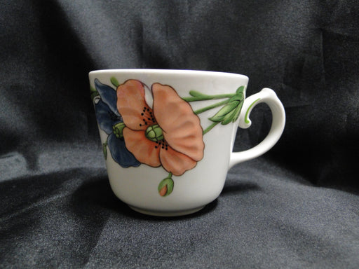 Villeroy & Boch Amapola, Blue & Orange Flowers: Cup & Saucer Set (s), 2 3/4"
