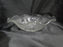 Jeannette Glass Iris & Herringbone Clear: Ruffled Salad Bowl, 9 1/2", As Is