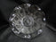 Jeannette Glass Iris & Herringbone Clear: Ruffled Salad Bowl, 9 1/2", As Is