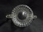 Jeannette Glass Iris & Herringbone Clear: Open Sugar Bowl, 3 1/8" Tall, As Is