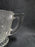 Jeannette Glass Iris & Herringbone Clear: Open Sugar Bowl, 3 1/8" Tall, As Is